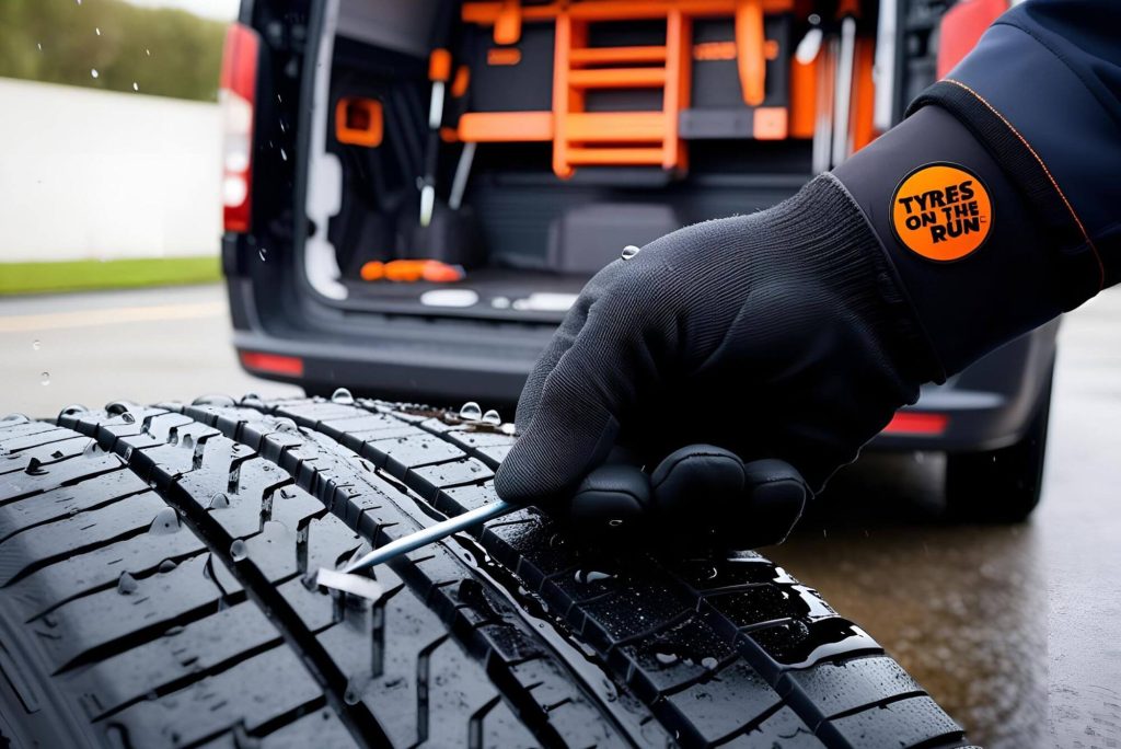 Our 'Tyres On The Run' technicians diagnose and repair punctures fast. Mobile tyre repairs across London with no wheel removal needed.
